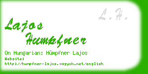 lajos humpfner business card